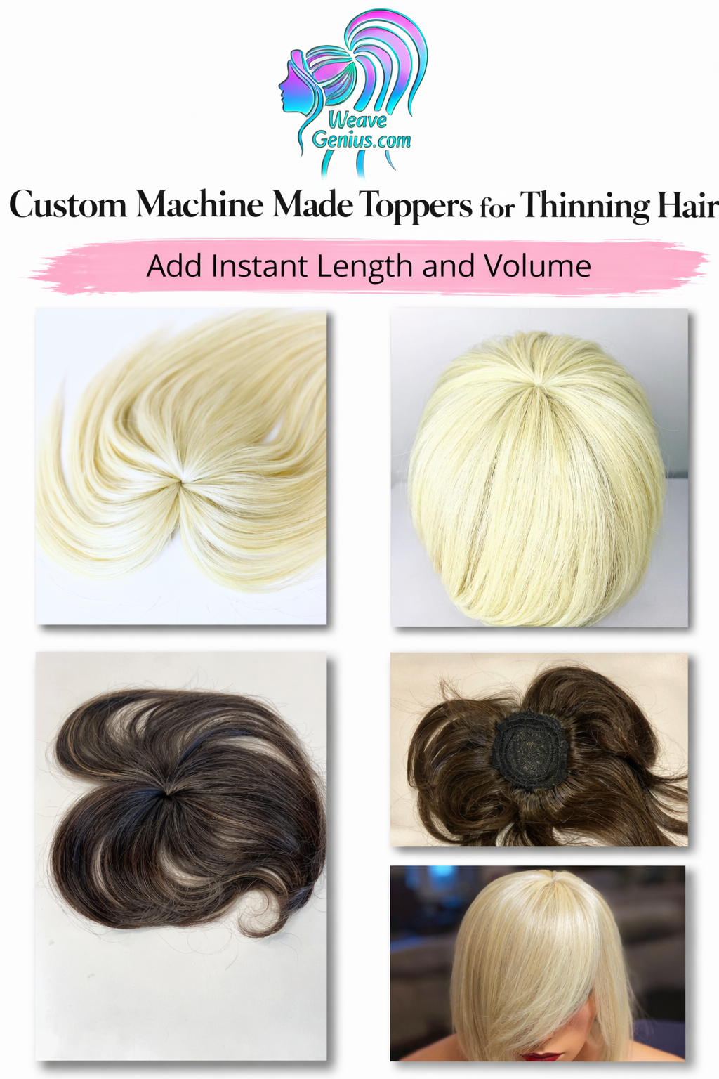 Custom Made Topper Hairpiece