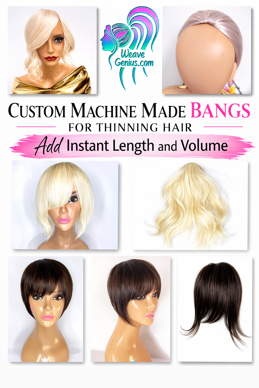 Custom Made Bang Hairpiece