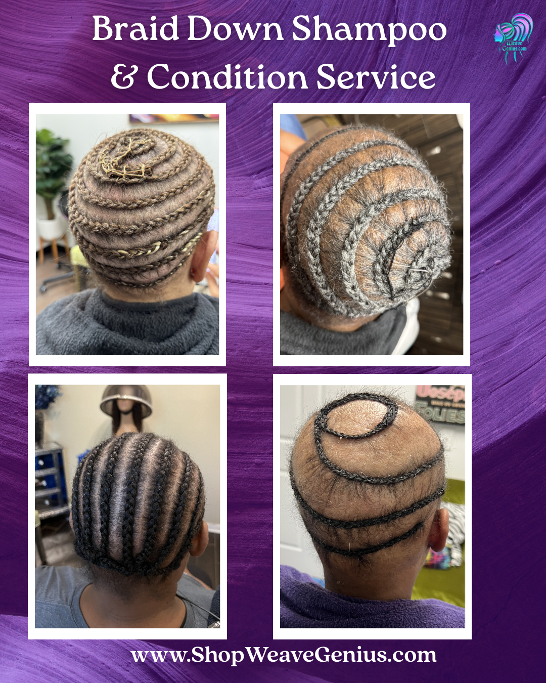 Braid Down Service for Sew-Ins, Wigs & Extensions | Stuart FL