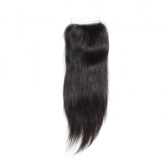 Straight Brazilian 100% Virgin Hair Bundles 5x5 Lace Closure