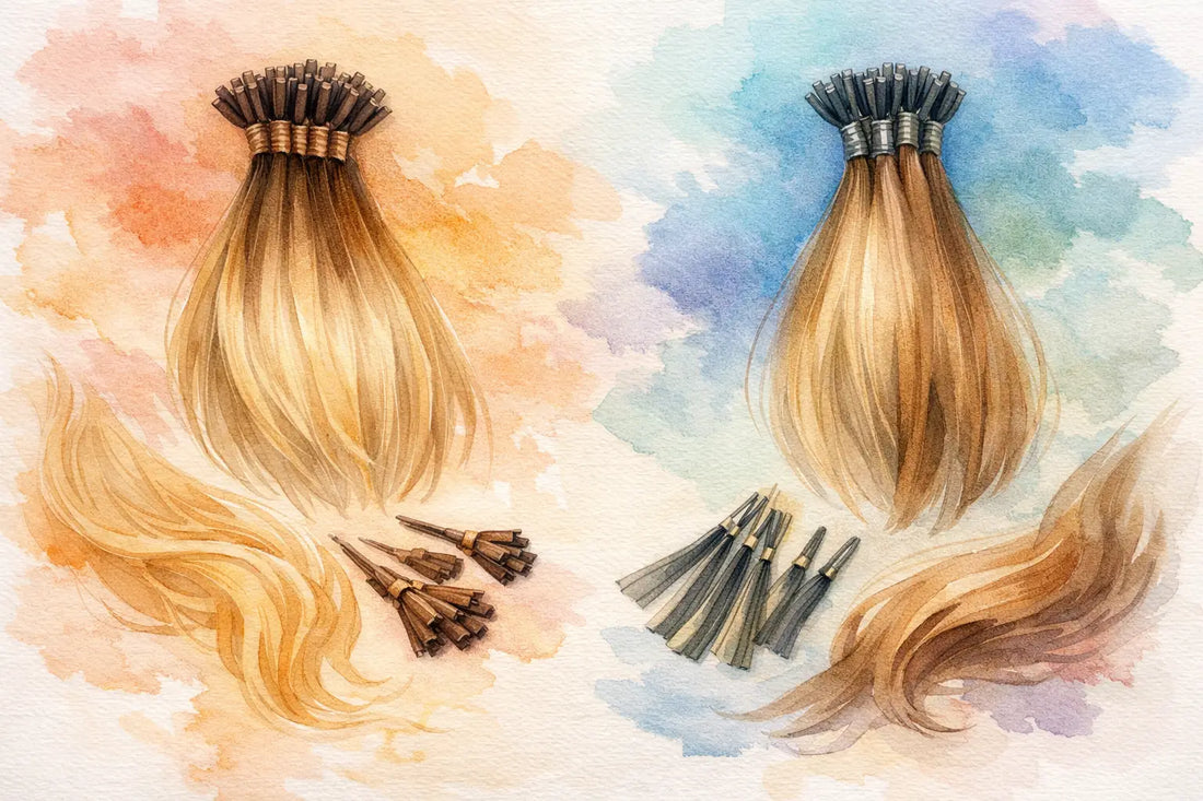 K Tip vs I Tip Extensions for Natural Wear