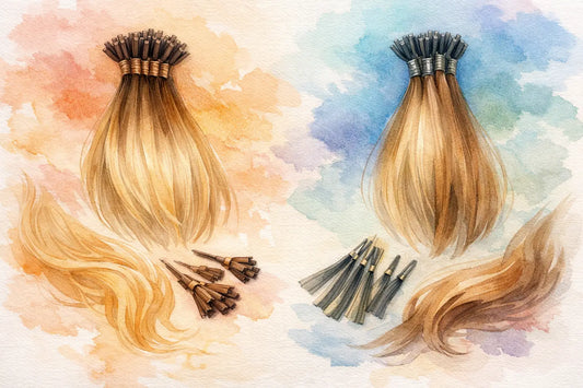 K Tip vs I Tip Extensions for Natural Wear