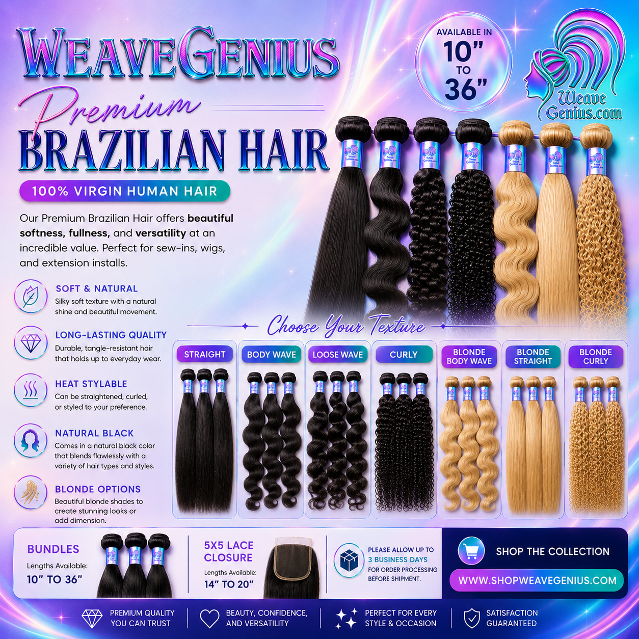 Premium Brazilian Hair Collection