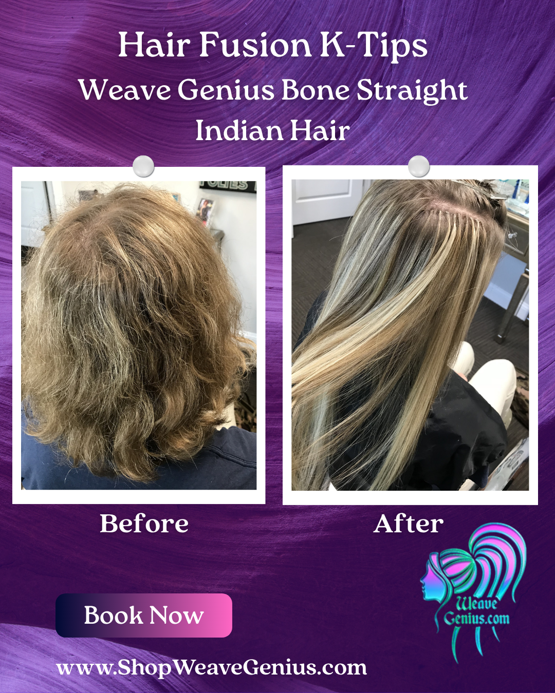 Hair Fusion K-Tips Install | Stuart FL
