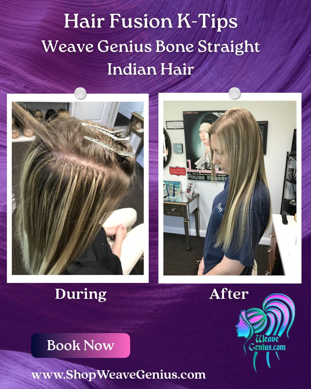 Hair Fusion K-Tips Install | Stuart FL