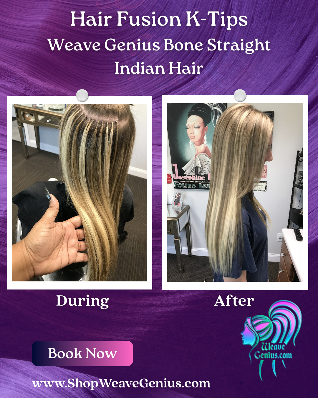 Hair Fusion K-Tips Install | Stuart FL