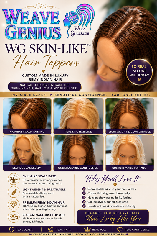 Hair Toppers Hair Replacement | Premium Remy Indian Hair | 28 Colors