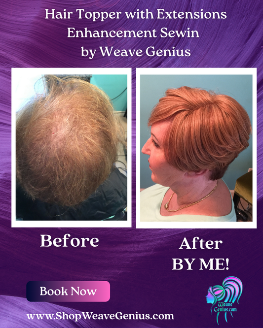 Hair Topper Sew-in or Clip-in Install | Stuart FL