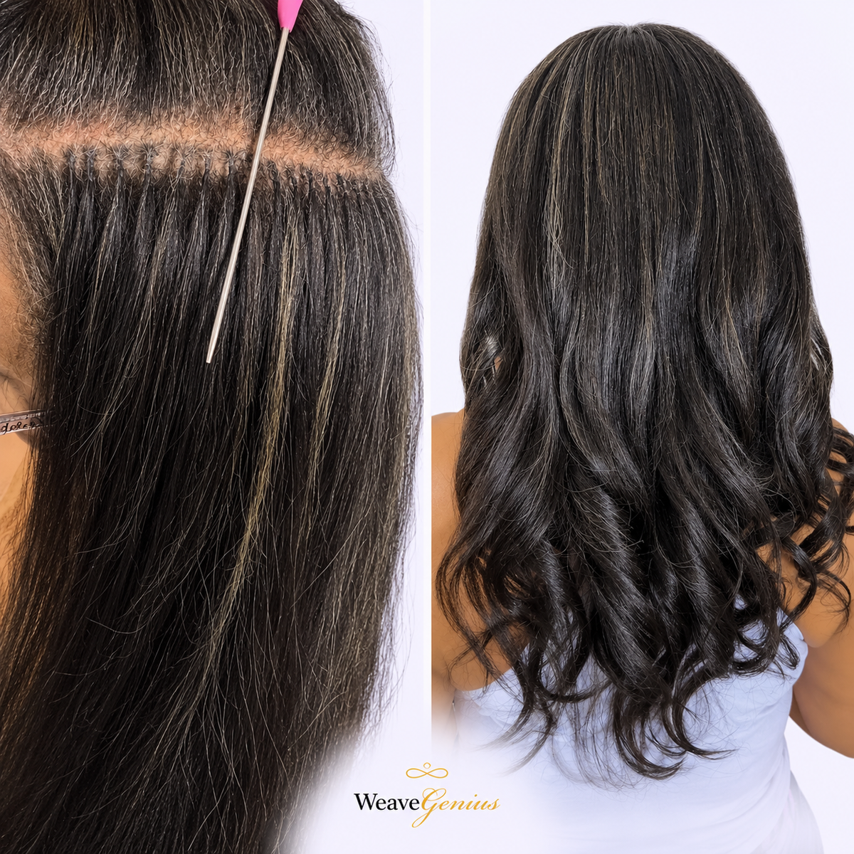 Weave Genius Hair Extensions & Sew-in Installation Gallery