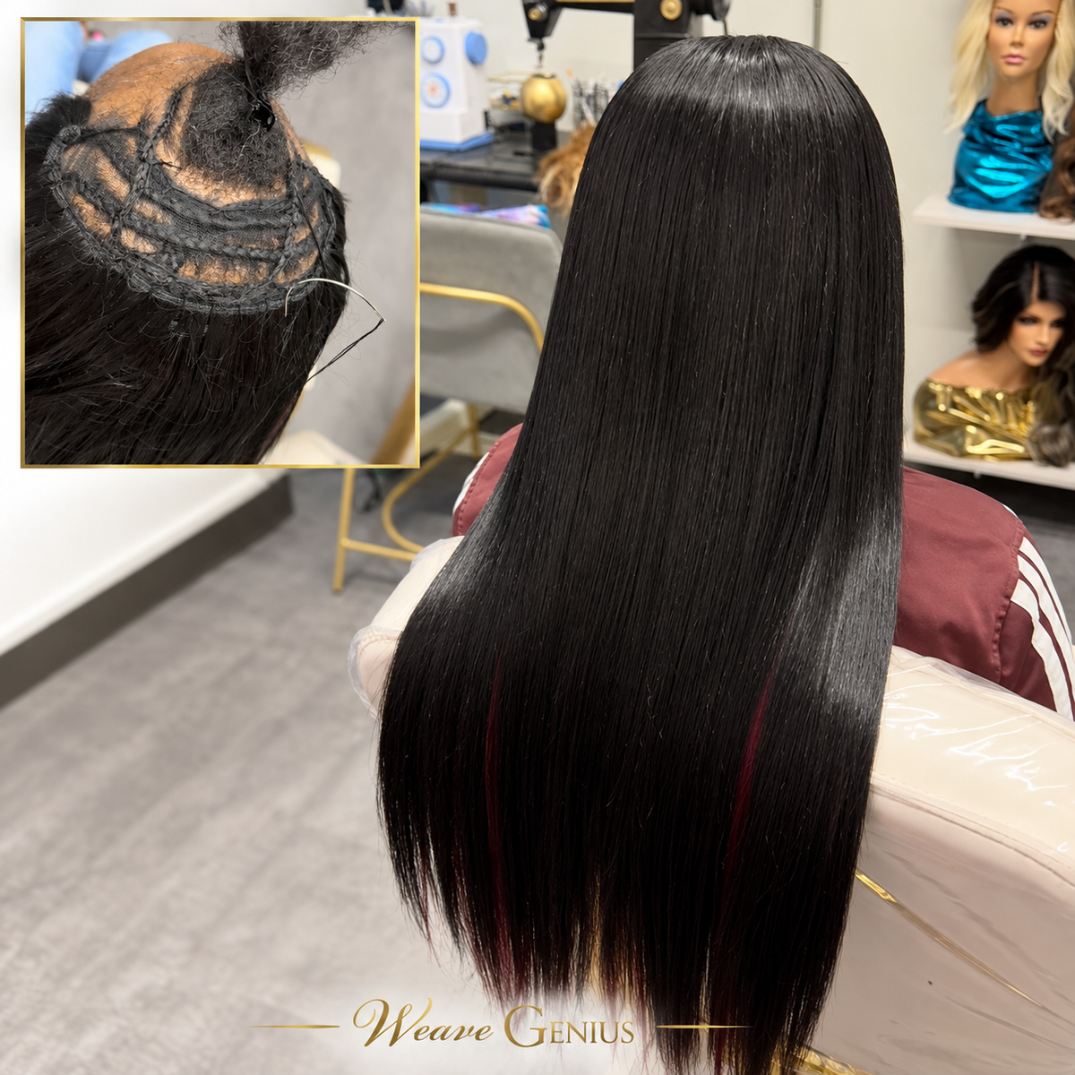 Weave Genius Hair Extensions & Sew-in Installation Gallery