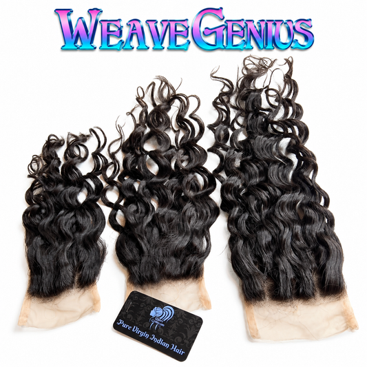 In Stock | Curly Ringlet | 4×4 Lace Closure | Natural Black