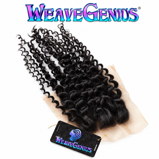 In Stock | Bohemi Curl | 4×4 Lace Closure | Natural Black