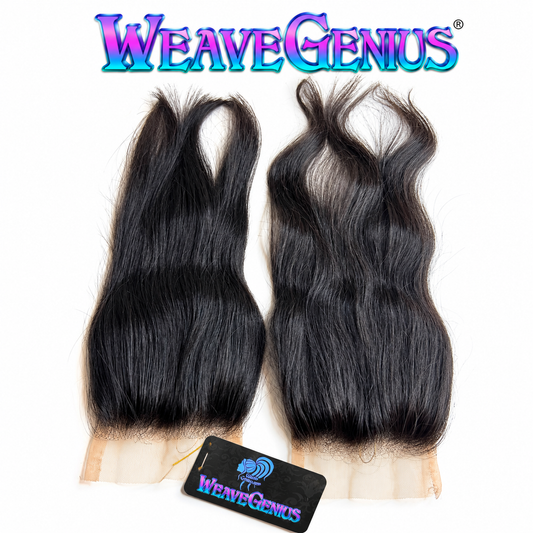 In Stock | Straight | 4×4 Lace Closure | Natural Black