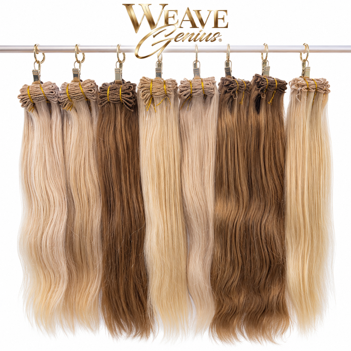 In Stock | Bone Straight | Indian Hair Hand-Tied Bundle | Blonde