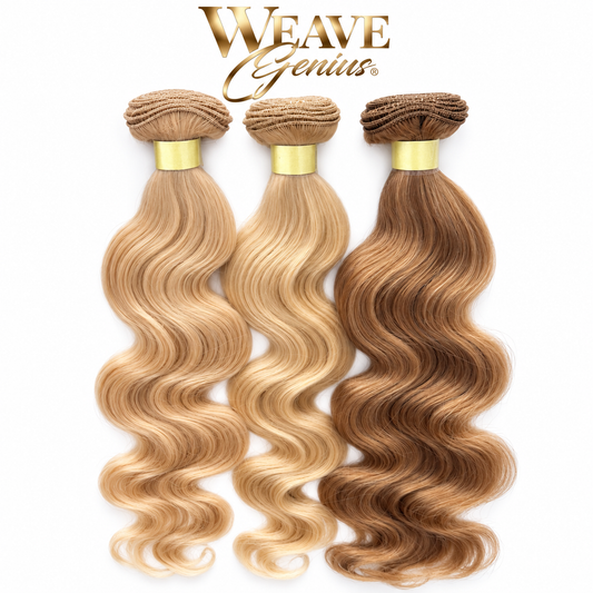 In Stock | Paris Bodywave | Indian Hair Hand-Tied Bundle | Blonde