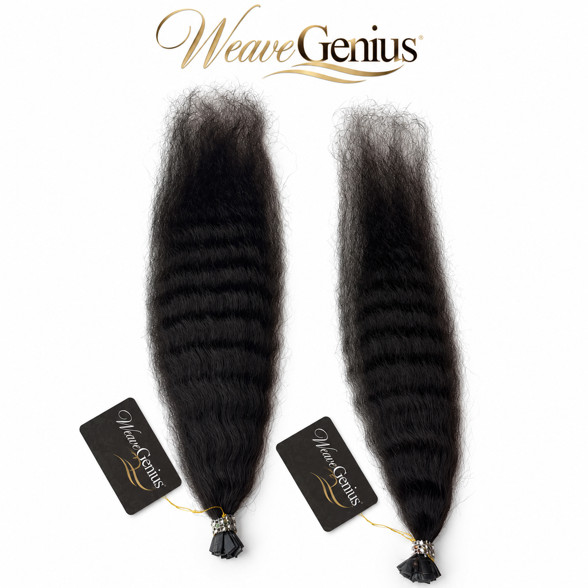 In Stock | Kinky Yakicurl Kinky Straight | K-Tips & I-Tips | Natural Black