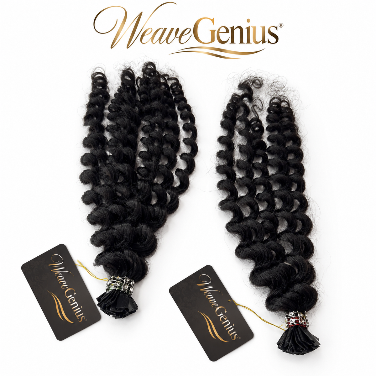 In Stock | Bohemi Curl | K-Tips & I-Tips | Natural Black or Blonde