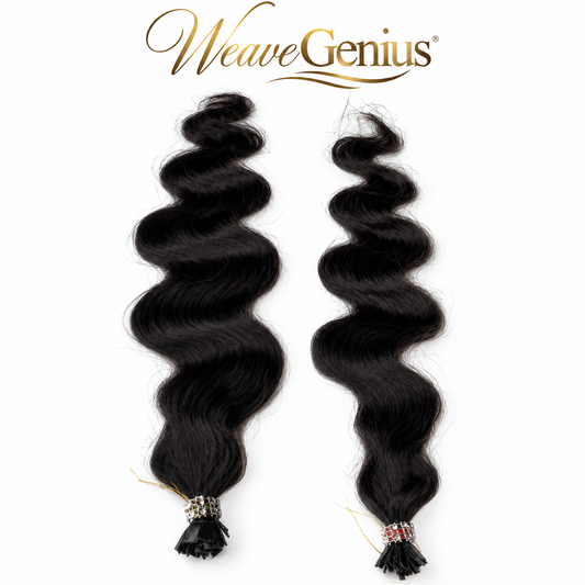 In Stock | Paris Bodywave | K-Tips & I-Tips | Natural Black or Blonde