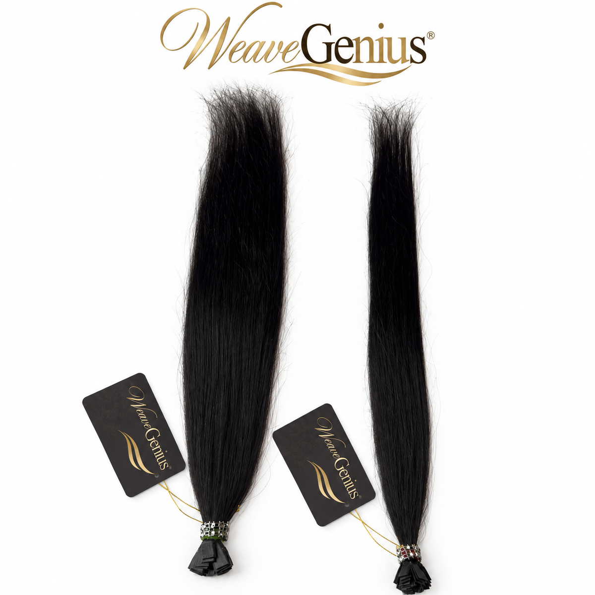 In Stock | Bone Straight | K-Tips & I-Tips | Natural Black or Blonde