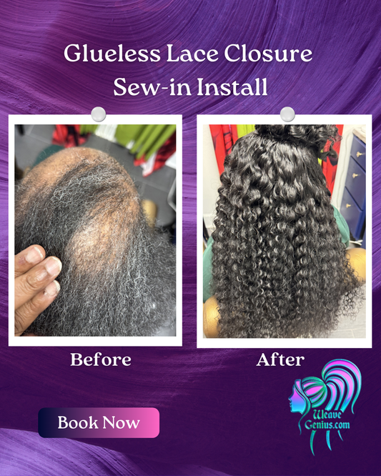 Lace Closure Sew-in Install | Jacksonville Fl