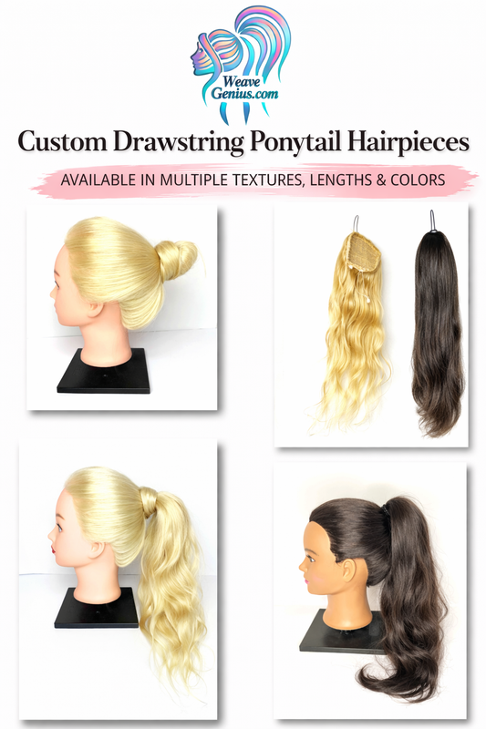 Custom Made Drawstring Ponytail Hairpiece