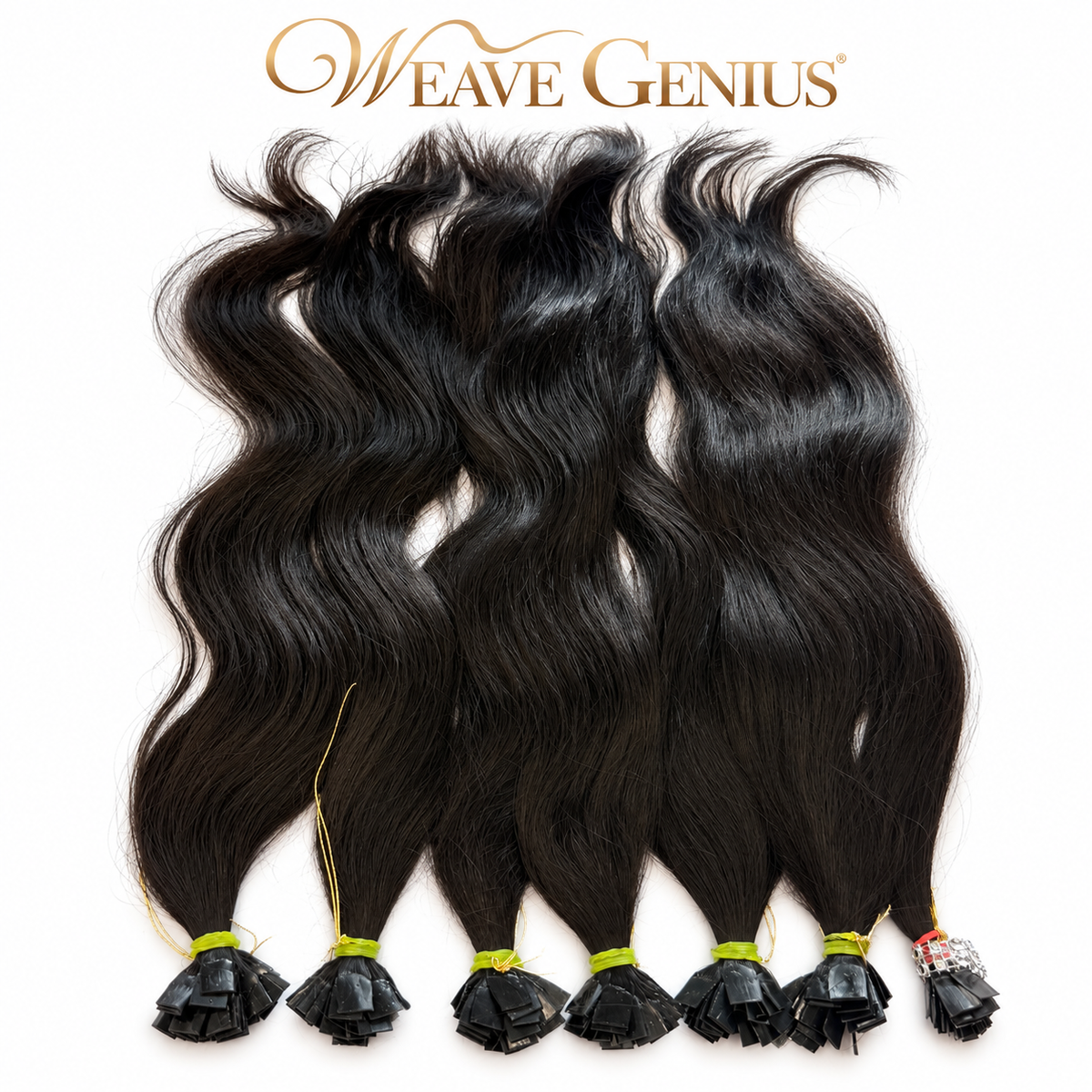In Stock | Bone Straight | K-Tips & I-Tips | Natural Black or Blonde