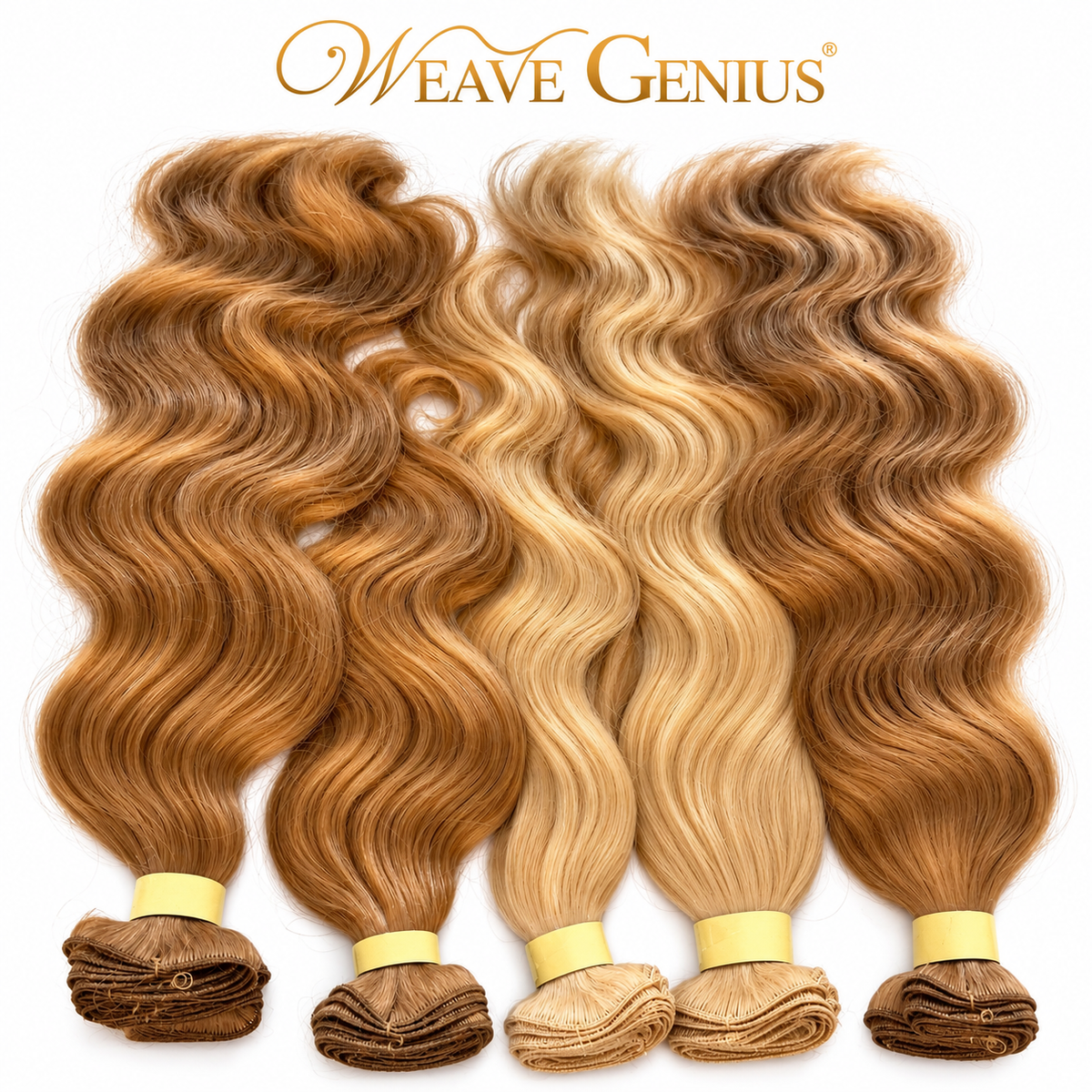 In Stock | Paris Bodywave | Indian Hair Hand-Tied Bundle | Blonde