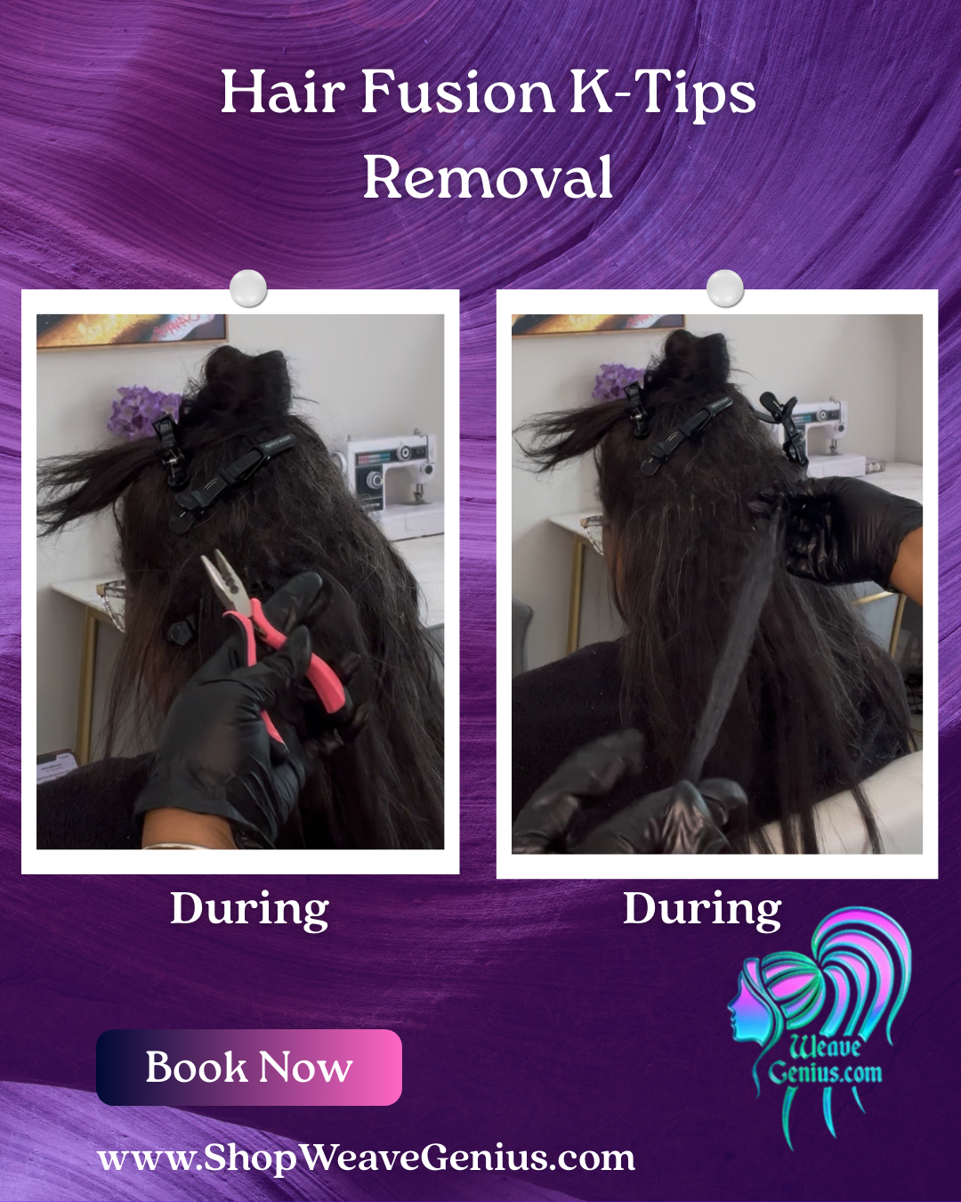 Hair Fusion K-Tips Removal | Jacksonville Fl