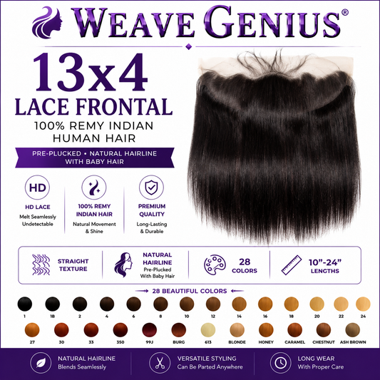 Yakiwave 13x4 Lace Frontal | Premium Virgin Indian Hair | 28 Colors