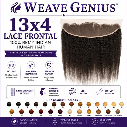 Yakicurl 13x4 Lace Frontal | Premium Virgin Indian Hair | 28 Color