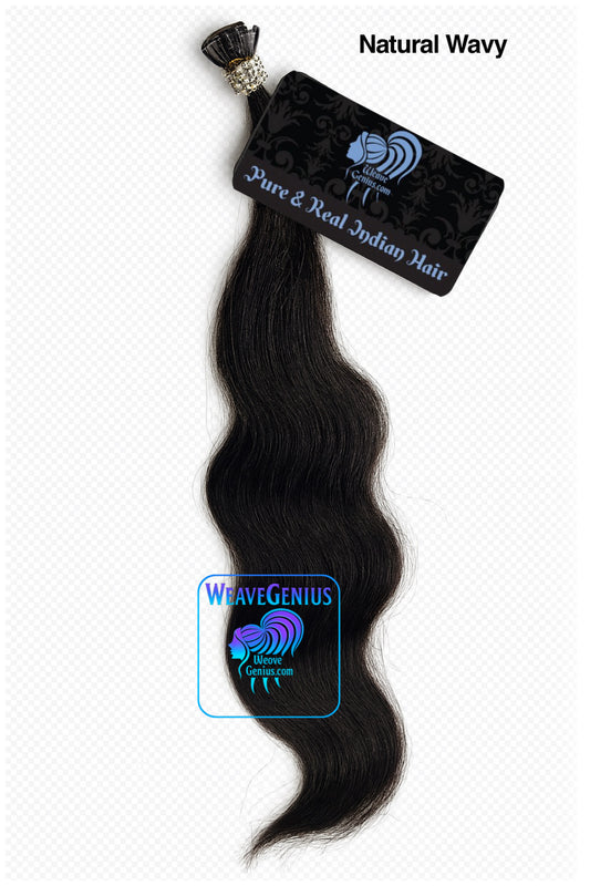 Natural Wavy Traditional Ktips - Custom Order