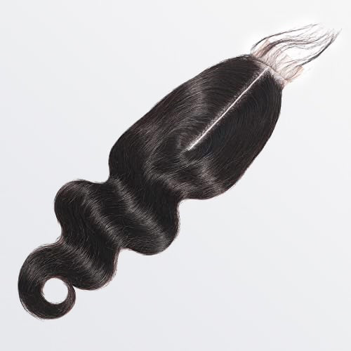 Body Wave Brazilian 100% Virgin Hair Bundles 2x6 Lace Closure