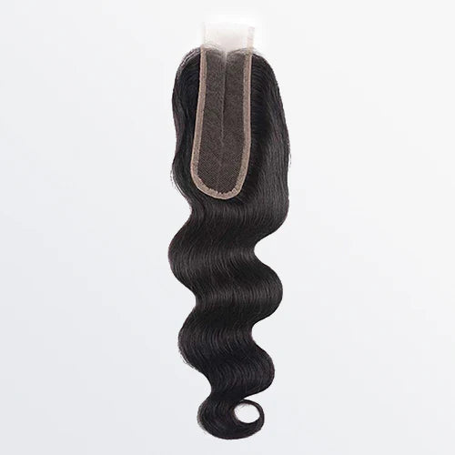 Body Wave Brazilian 100% Virgin Hair Bundles 2x6 Lace Closure