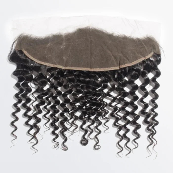 Deep Curly Brazilian 100% Virgin 13x4 Lace Frontal