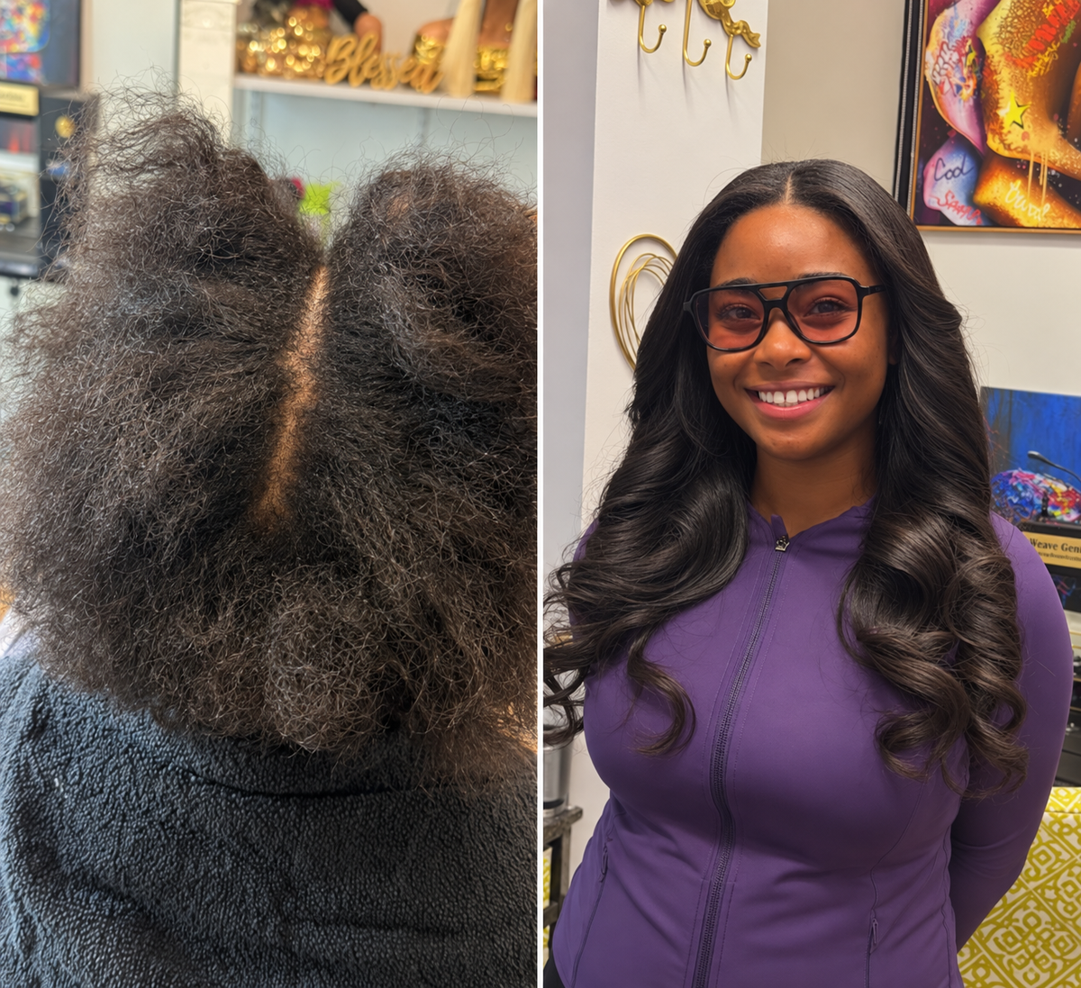 Weave Genius Hair Extensions & Sew-in Installation Gallery