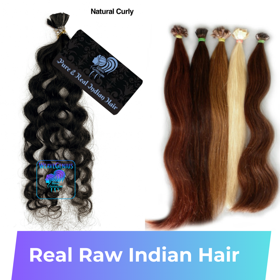 Natural Curly | I-Tips & K-Tips | 28 Colors