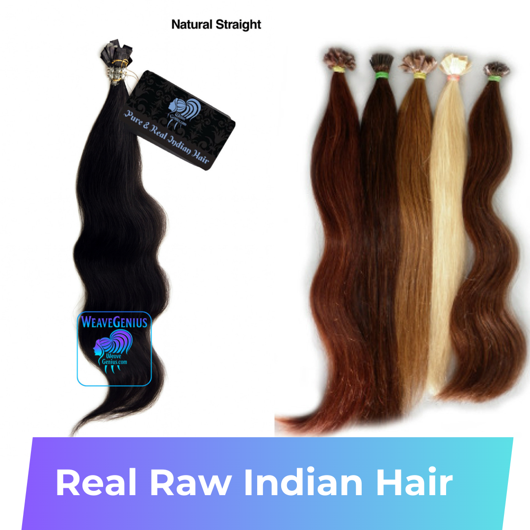 Natural Straight Wavy | I-Tips & K-Tips | 28 Colors