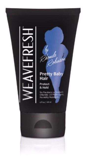 Weave Fresh Pretty Baby Hair product tube on a white background