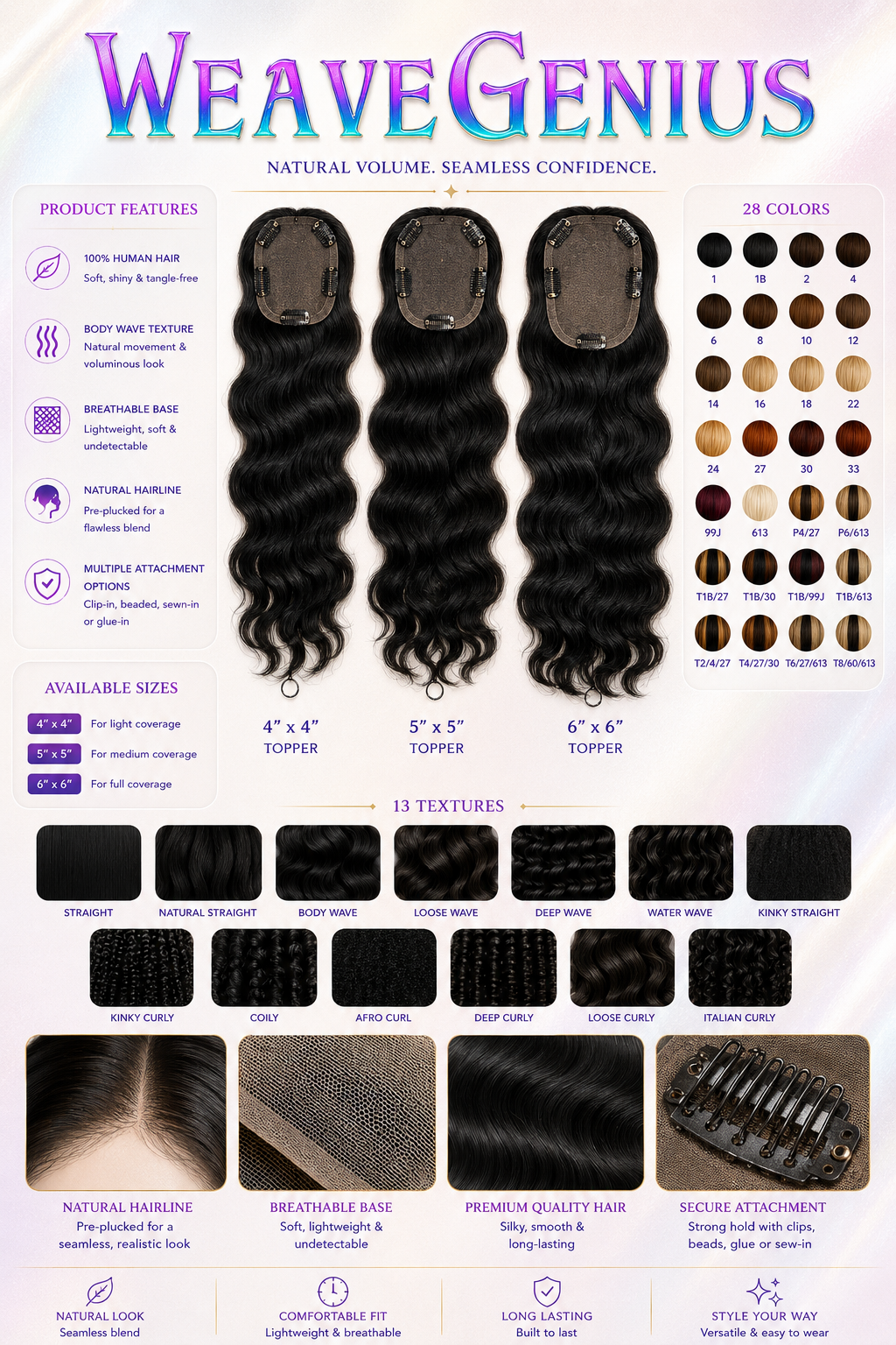 Hair Topper Sew-in or Clip-in Install | Stuart FL