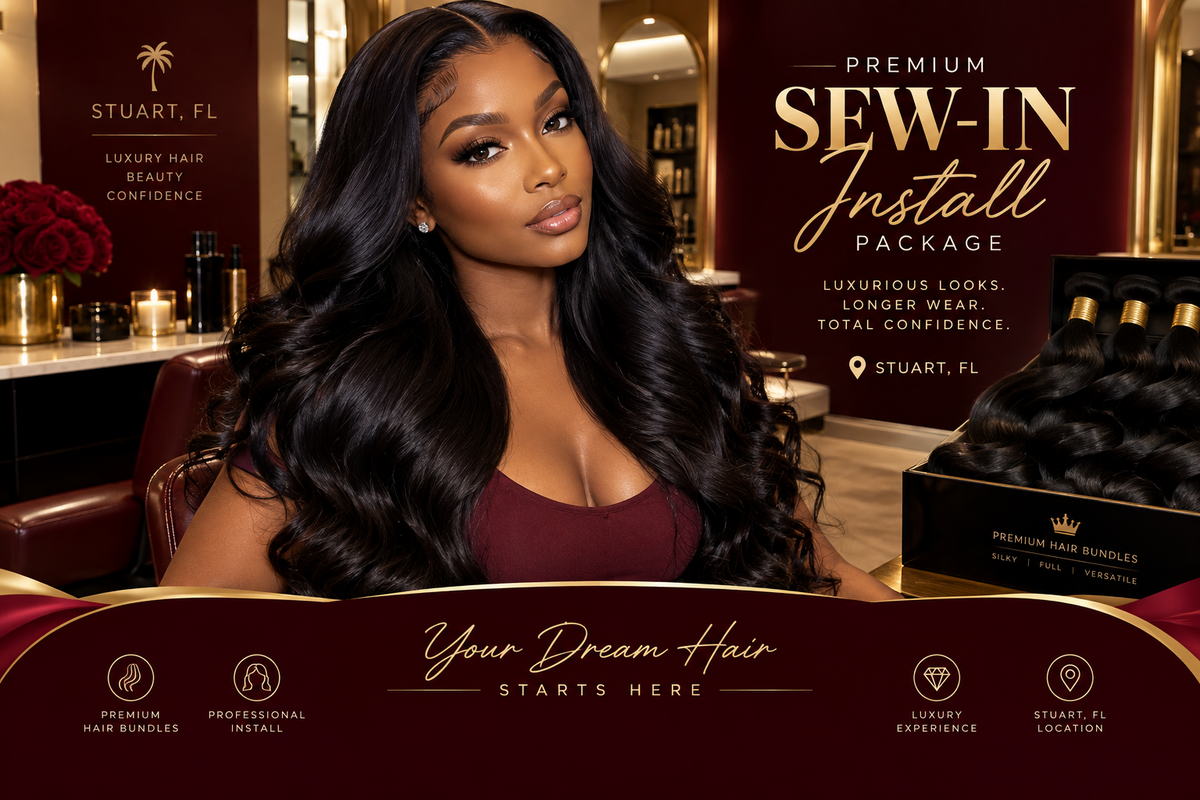 Weave Genius Hair Extensions & Sew-in Installation Gallery