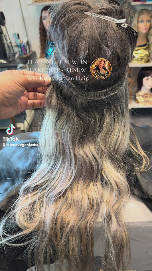 In Stock | Bone Straight | Indian Hair Hand-Tied Bundle | Blonde