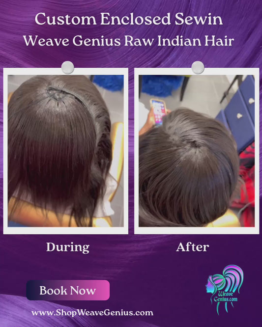 Custom Enclosed Sew-in (No Lace) Install | Stuart FL
