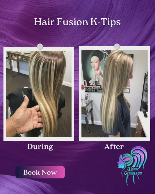 Hair Fusion K-Tips Install (Hair Included) | Jacksonville FL