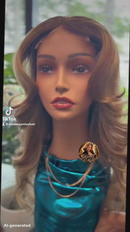 Sheila | 20" Lace Closure Wig – Rooted Beige Blonde Biolage