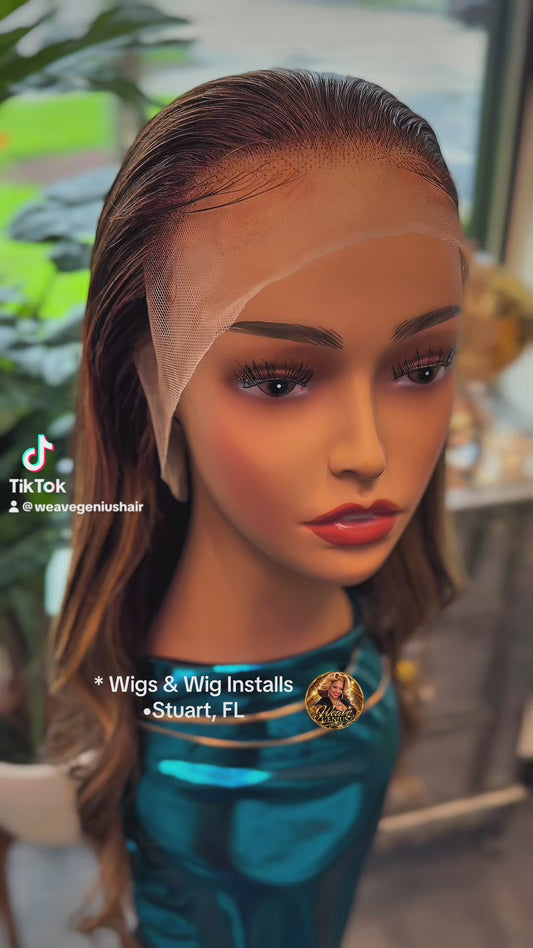 Joy | 18” Highlighted Lace Frontal Wig