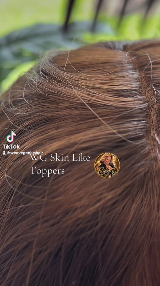 Skin Like Hair Toppers Hair Replacement | Premium Remy Indian Hair | 28 Colors