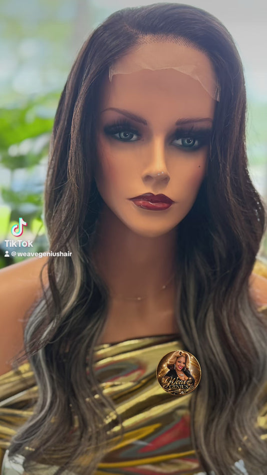 Gracie | 20” Luxury Black & Grey Biolage Wig