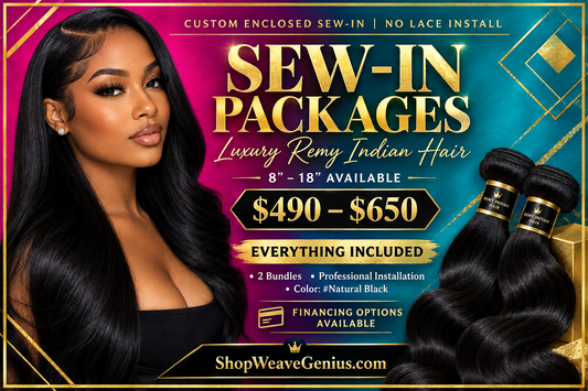 Custom Enclosed Install Sew-in Package with Hair Included | Jacksonville, FL